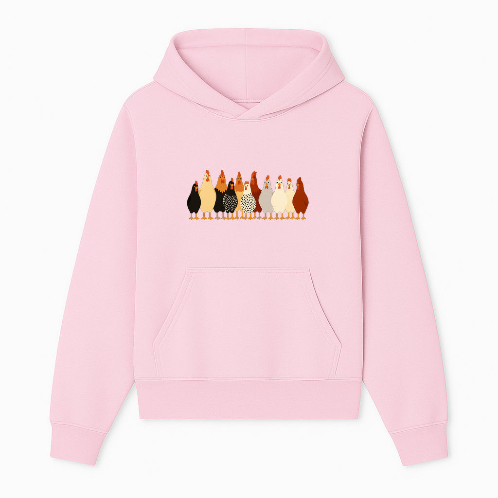 Colorful Chicken Collection Art Print - Farmhouse Decor, Cute Poultry Illustration, Kitchen Wall Art, Animal Lover Gift - Hoodie 1757922481552.jpg