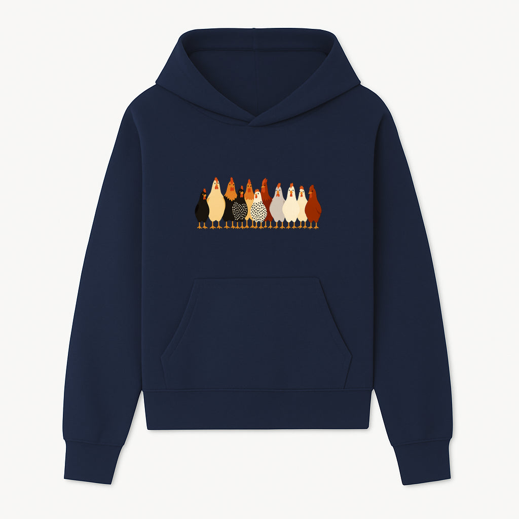 Colorful Chicken Collection Art Print - Farmhouse Decor, Cute Poultry Illustration, Kitchen Wall Art, Animal Lover Gift - Hoodie 1757922481862.jpg