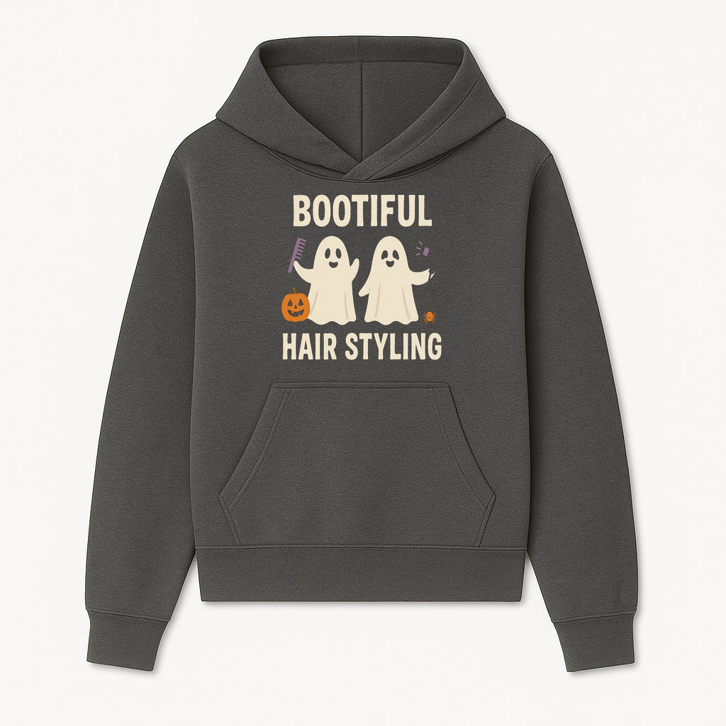 Bootiful Hair Styling Halloween Decor with Ghosts, Pumpkin, and Spider - Cute Salon Sign for Spooky Season - Hoodie 1757925829582.jpg