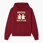 Bootiful Hair Styling Halloween Decor with Ghosts, Pumpkin, and Spider - Cute Salon Sign for Spooky Season - Hoodie 1757925830301.jpg