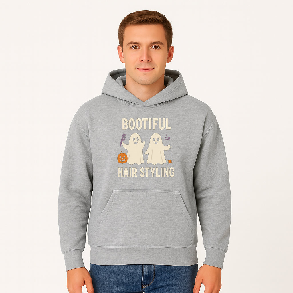 Bootiful Hair Styling Halloween Decor with Ghosts, Pumpkin, and Spider - Cute Salon Sign for Spooky Season - Hoodie 1757925831974.jpg