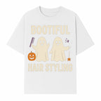 Bootiful Hair Styling Halloween Decor with Ghosts, Pumpkin, and Spider - Cute Salon Sign for Spooky Season - T-shirt 1757925833768.jpg