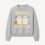 Bootiful Hair Styling Halloween Decor with Ghosts, Pumpkin, and Spider - Cute Salon Sign for Spooky Season - Sweatshirt 1757925835740.jpg