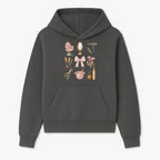 Beauty Salon Essentials Art Print | Hair Styling Tools, Chair, Mirror, Scissors, Bow | Feminine Decor for Styling Room - Hoodie 1757925836283.jpg