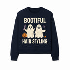 Bootiful Hair Styling Halloween Decor with Ghosts, Pumpkin, and Spider - Cute Salon Sign for Spooky Season - Sweatshirt 1757925836291.jpg