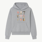 Beauty Salon Essentials Art Print | Hair Styling Tools, Chair, Mirror, Scissors, Bow | Feminine Decor for Styling Room - Hoodie 1757925837474.jpg
