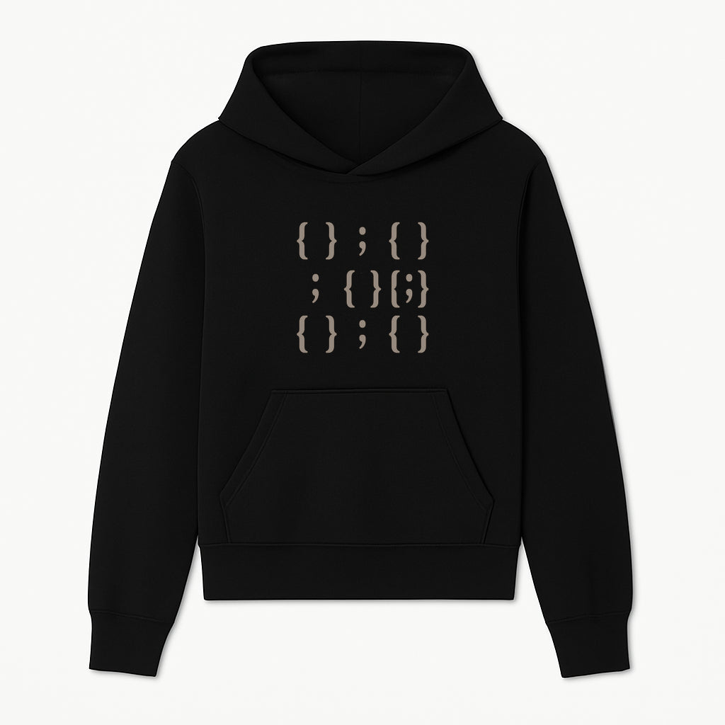 Abstract Typography Wall Art | Modern Design with Brackets and Semicolons | Minimalist Decor for Home or Office - Hoodie 1758004713811.jpg