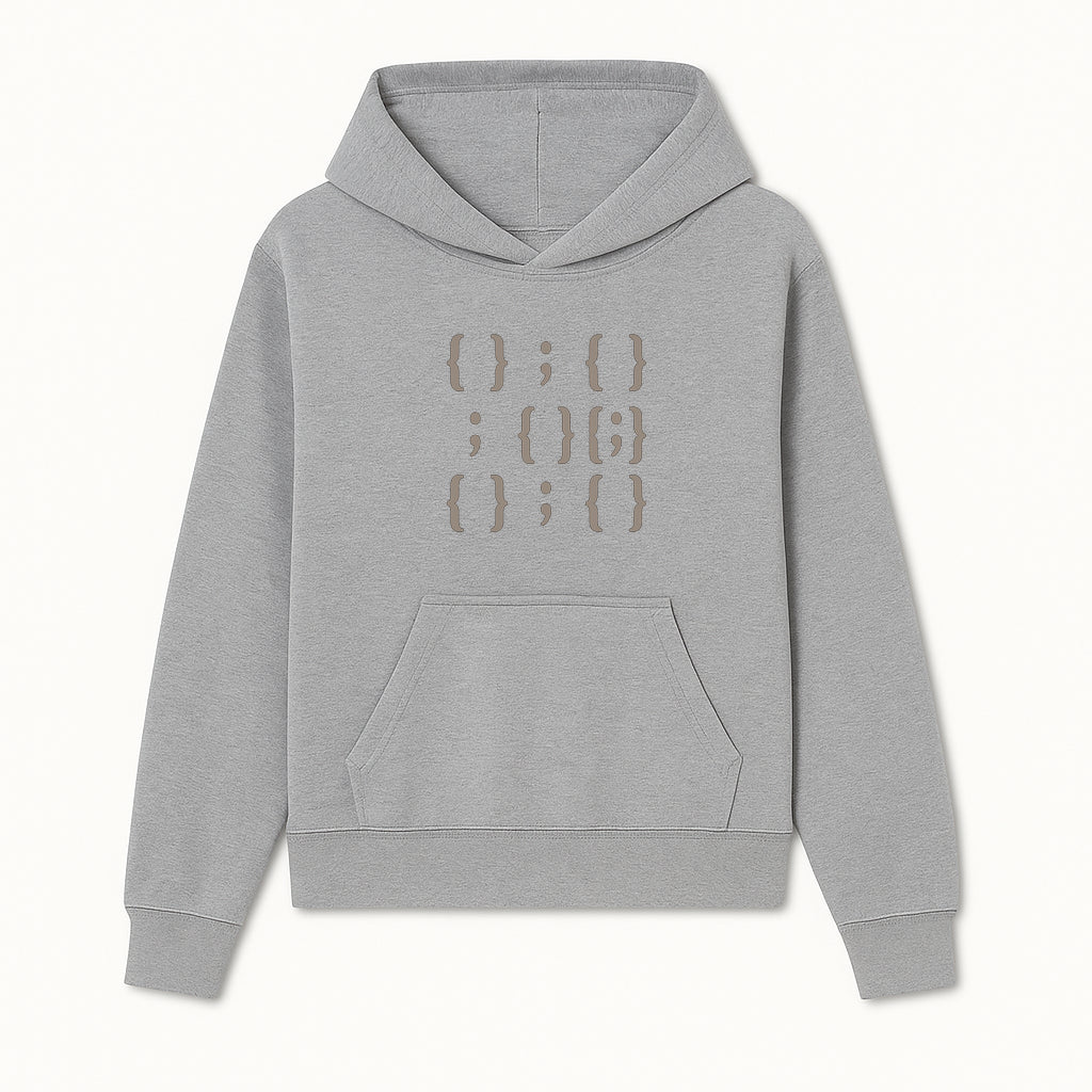 Abstract Typography Wall Art | Modern Design with Brackets and Semicolons | Minimalist Decor for Home or Office - Hoodie 1758004714330.jpg