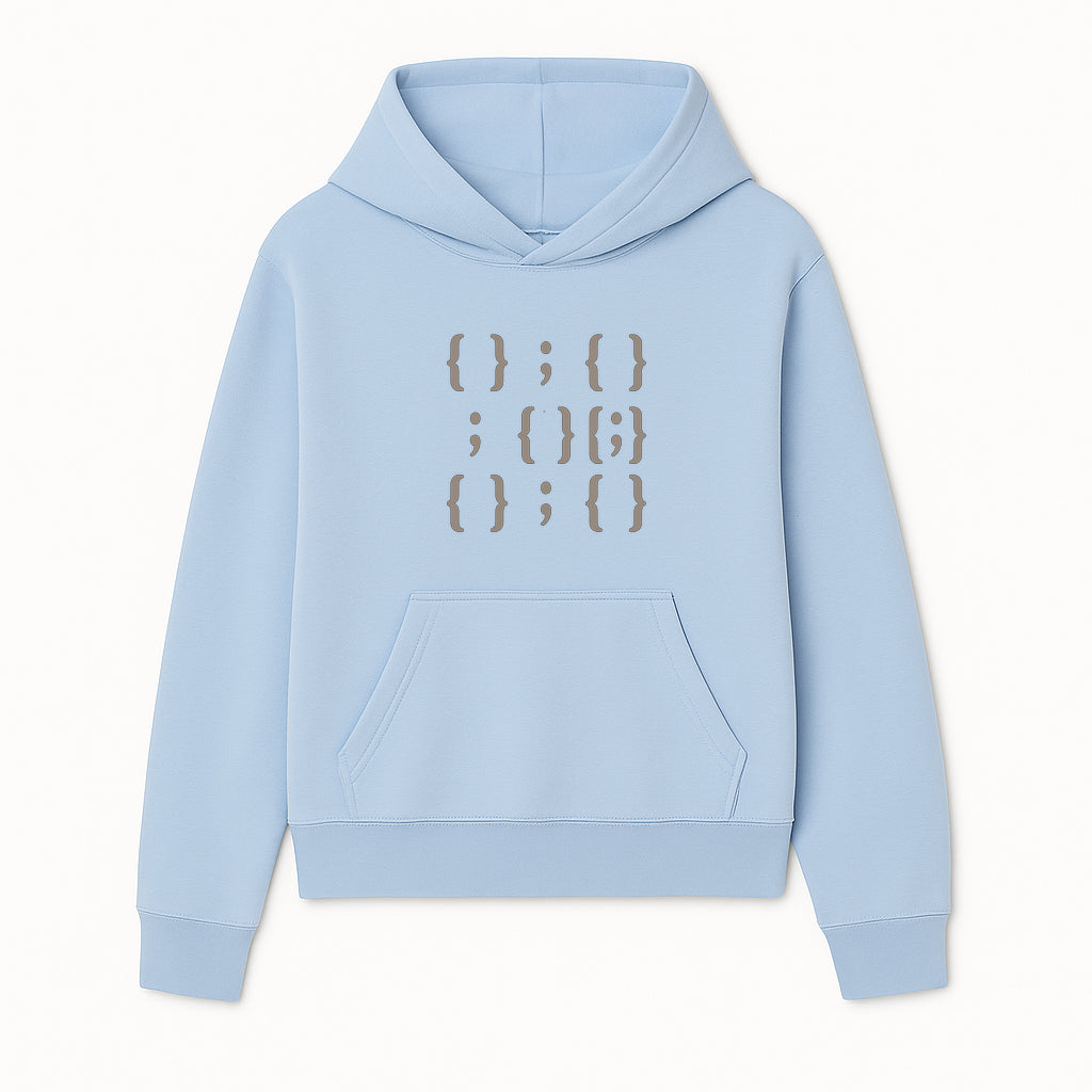 Abstract Typography Wall Art | Modern Design with Brackets and Semicolons | Minimalist Decor for Home or Office - Hoodie 1758004714476.jpg