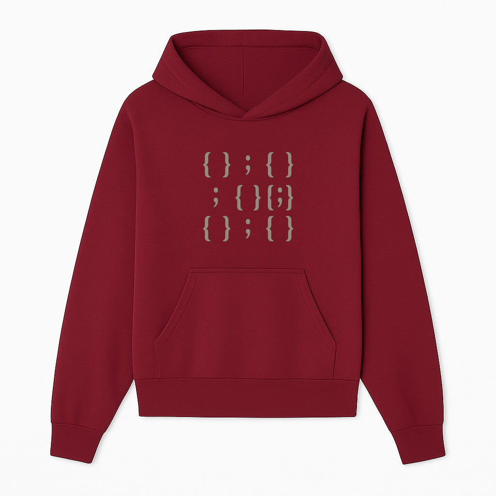 Abstract Typography Wall Art | Modern Design with Brackets and Semicolons | Minimalist Decor for Home or Office - Hoodie 1758004714774.jpg