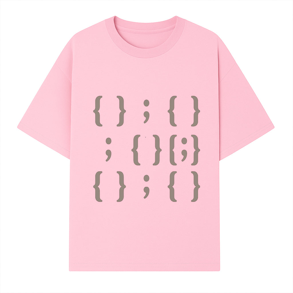 Abstract Typography Wall Art | Modern Design with Brackets and Semicolons | Minimalist Decor for Home or Office - T-shirt 1758004717883.jpg