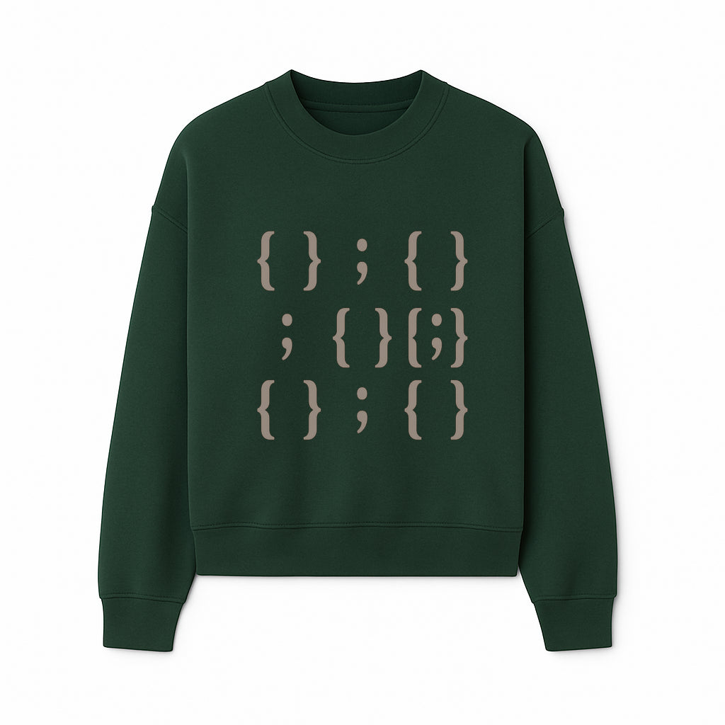 Abstract Typography Wall Art | Modern Design with Brackets and Semicolons | Minimalist Decor for Home or Office - Sweatshirt 1758004720799.jpg
