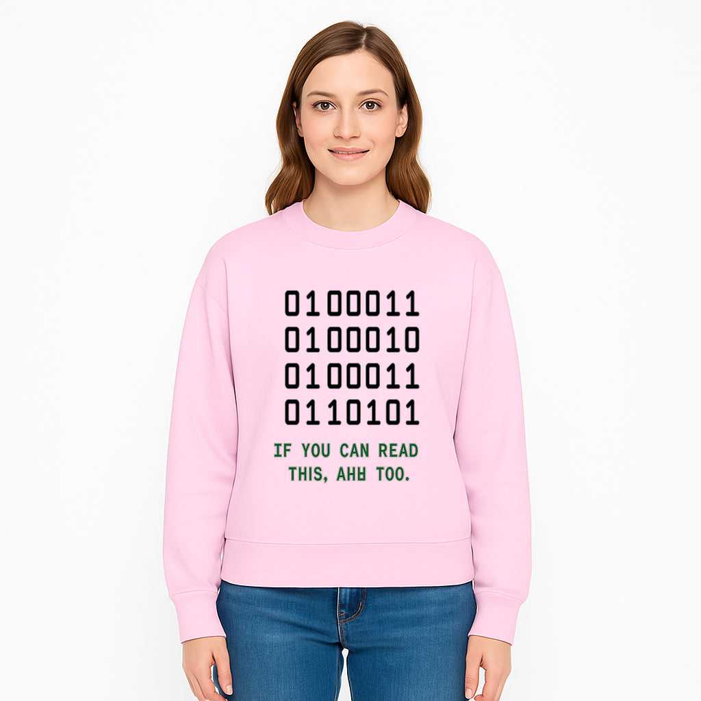 Binary Code Graphic Tee - If You Can Read This, Ahh Too - Fun Tech Shirt for Programmers, Gamers, and Nerdy Friends - Sweatshirt 1758004722101.jpg