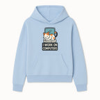 Cat Lover's Desk Decor: 'I Work on Computers' Cute Cat Laptop Design for Tech Enthusiasts and Pet Owners - Hoodie 1758004723552.jpg