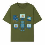 AI Robot Technology Illustration for Data Security, Analytics, and Coding - Digital Art Print for Tech Enthusiasts - T-shirt 1758004725556.jpg