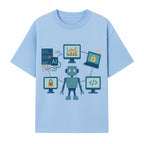 AI Robot Technology Illustration for Data Security, Analytics, and Coding - Digital Art Print for Tech Enthusiasts - T-shirt 1758004725870.jpg