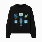 AI Robot Technology Illustration for Data Security, Analytics, and Coding - Digital Art Print for Tech Enthusiasts - Sweatshirt 1758004728455.jpg