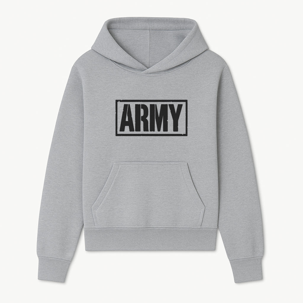 Bold 'ARMY' Graphic Print Wall Art Decor - Military-Inspired Home Decoration - Perfect for Veterans and Army Enthusiasts - Hoodie 1758008559084.jpg