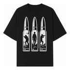 Bullet Art Print with Soldier Silhouettes | Military Decor | Unique Wall Art for Gun Enthusiasts | Home or Office Decoration - T-shirt 1758008562245.jpg