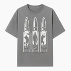 Bullet Art Print with Soldier Silhouettes | Military Decor | Unique Wall Art for Gun Enthusiasts | Home or Office Decoration - T-shirt 1758008562743.jpg