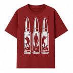 Bullet Art Print with Soldier Silhouettes | Military Decor | Unique Wall Art for Gun Enthusiasts | Home or Office Decoration - T-shirt 1758008563182.jpg
