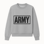 Bold 'ARMY' Graphic Print Wall Art Decor - Military-Inspired Home Decoration - Perfect for Veterans and Army Enthusiasts - Sweatshirt 1758008563407.jpg