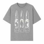 Bullet Art Print with Soldier Silhouettes | Military Decor | Unique Wall Art for Gun Enthusiasts | Home or Office Decoration - T-shirt 1758008563570.jpg