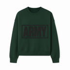 Bold 'ARMY' Graphic Print Wall Art Decor - Military-Inspired Home Decoration - Perfect for Veterans and Army Enthusiasts - Sweatshirt 1758008563816.jpg