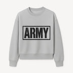 Bold 'ARMY' Graphic Print Wall Art Decor - Military-Inspired Home Decoration - Perfect for Veterans and Army Enthusiasts - Sweatshirt 1758008563961.jpg