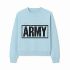 Bold 'ARMY' Graphic Print Wall Art Decor - Military-Inspired Home Decoration - Perfect for Veterans and Army Enthusiasts - Sweatshirt 1758008564093.jpg