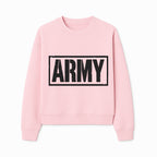 Bold 'ARMY' Graphic Print Wall Art Decor - Military-Inspired Home Decoration - Perfect for Veterans and Army Enthusiasts - Sweatshirt 1758008564218.jpg