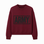 Bold 'ARMY' Graphic Print Wall Art Decor - Military-Inspired Home Decoration - Perfect for Veterans and Army Enthusiasts - Sweatshirt 1758008564350.jpg