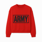 Bold 'ARMY' Graphic Print Wall Art Decor - Military-Inspired Home Decoration - Perfect for Veterans and Army Enthusiasts - Sweatshirt 1758008564600.jpg