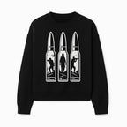 Bullet Art Print with Soldier Silhouettes | Military Decor | Unique Wall Art for Gun Enthusiasts | Home or Office Decoration - Sweatshirt 1758008565391.jpg
