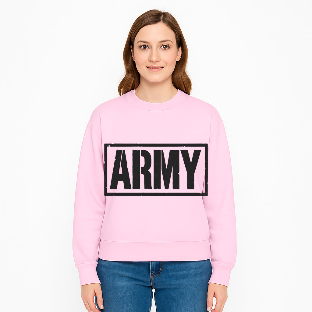Bold 'ARMY' Graphic Print Wall Art Decor - Military-Inspired Home Decoration - Perfect for Veterans and Army Enthusiasts - Sweatshirt 1758008566147.jpg