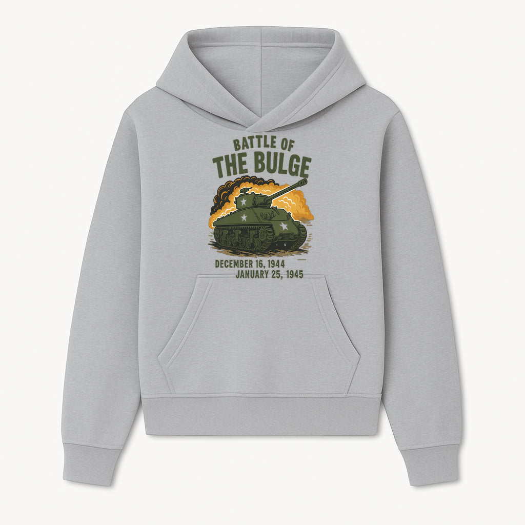Battle of the Bulge Tank Art Print | WWII Historical Decor | December 16, 1944 - January 25, 1945 | Military Wall Art - Hoodie 1758008575159.jpg