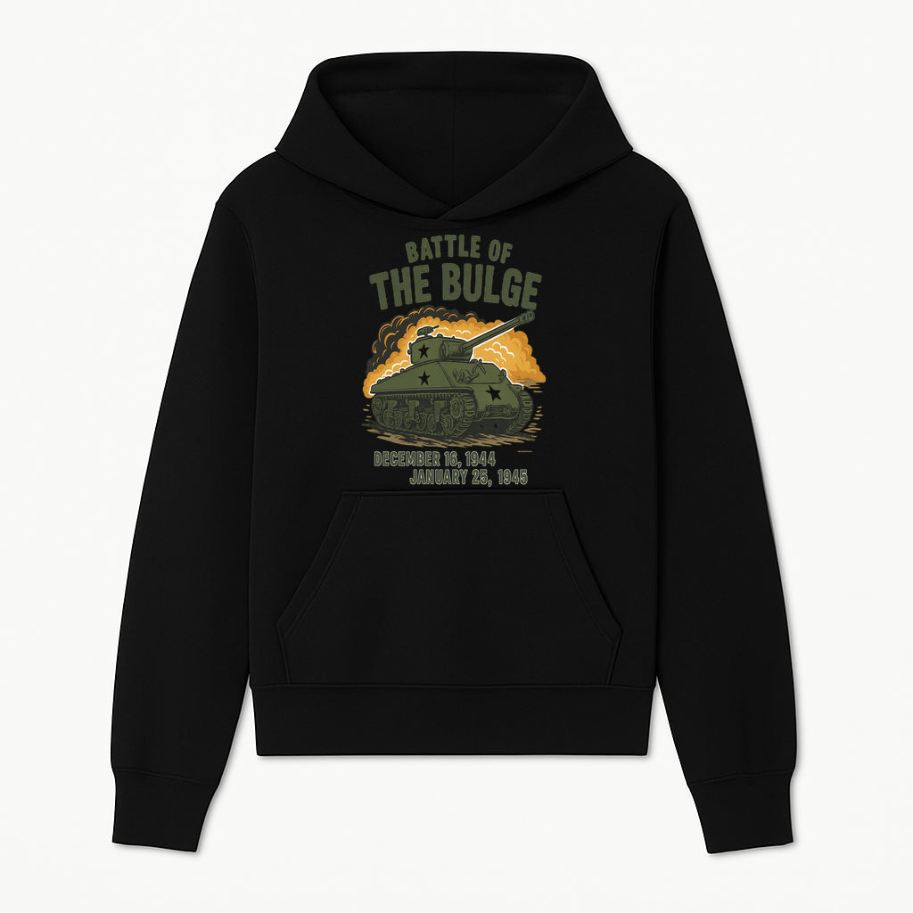 Battle of the Bulge Tank Art Print | WWII Historical Decor | December 16, 1944 - January 25, 1945 | Military Wall Art - Hoodie 1758008575303.jpg