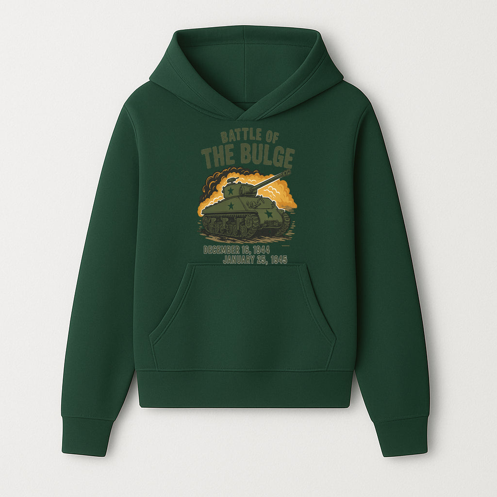 Battle of the Bulge Tank Art Print | WWII Historical Decor | December 16, 1944 - January 25, 1945 | Military Wall Art - Hoodie 1758008575591.jpg