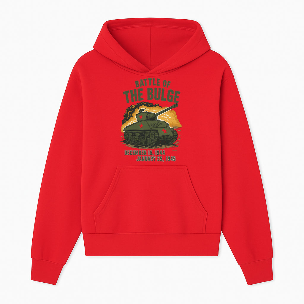 Battle of the Bulge Tank Art Print | WWII Historical Decor | December 16, 1944 - January 25, 1945 | Military Wall Art - Hoodie 1758008576475.jpg