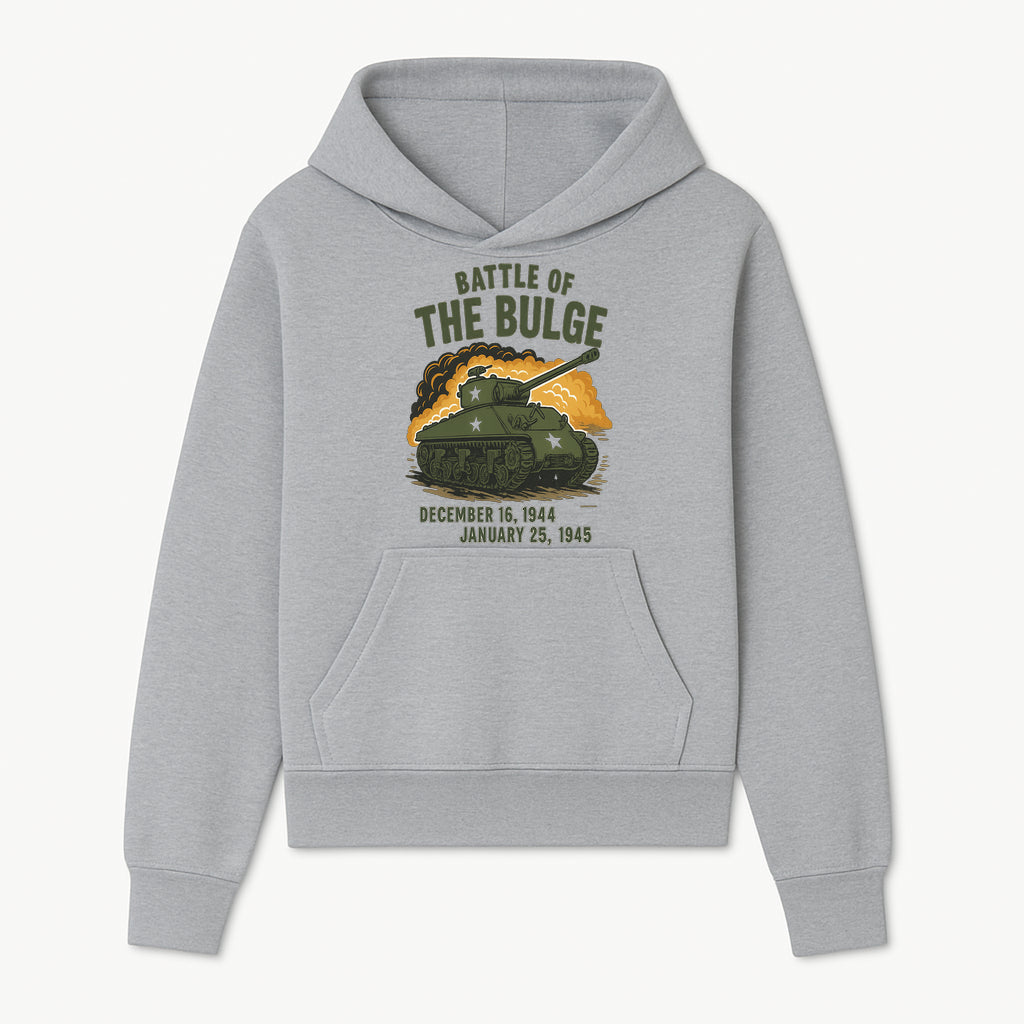 Battle of the Bulge Tank Art Print | WWII Historical Decor | December 16, 1944 - January 25, 1945 | Military Wall Art - Hoodie 1758008576616.jpg
