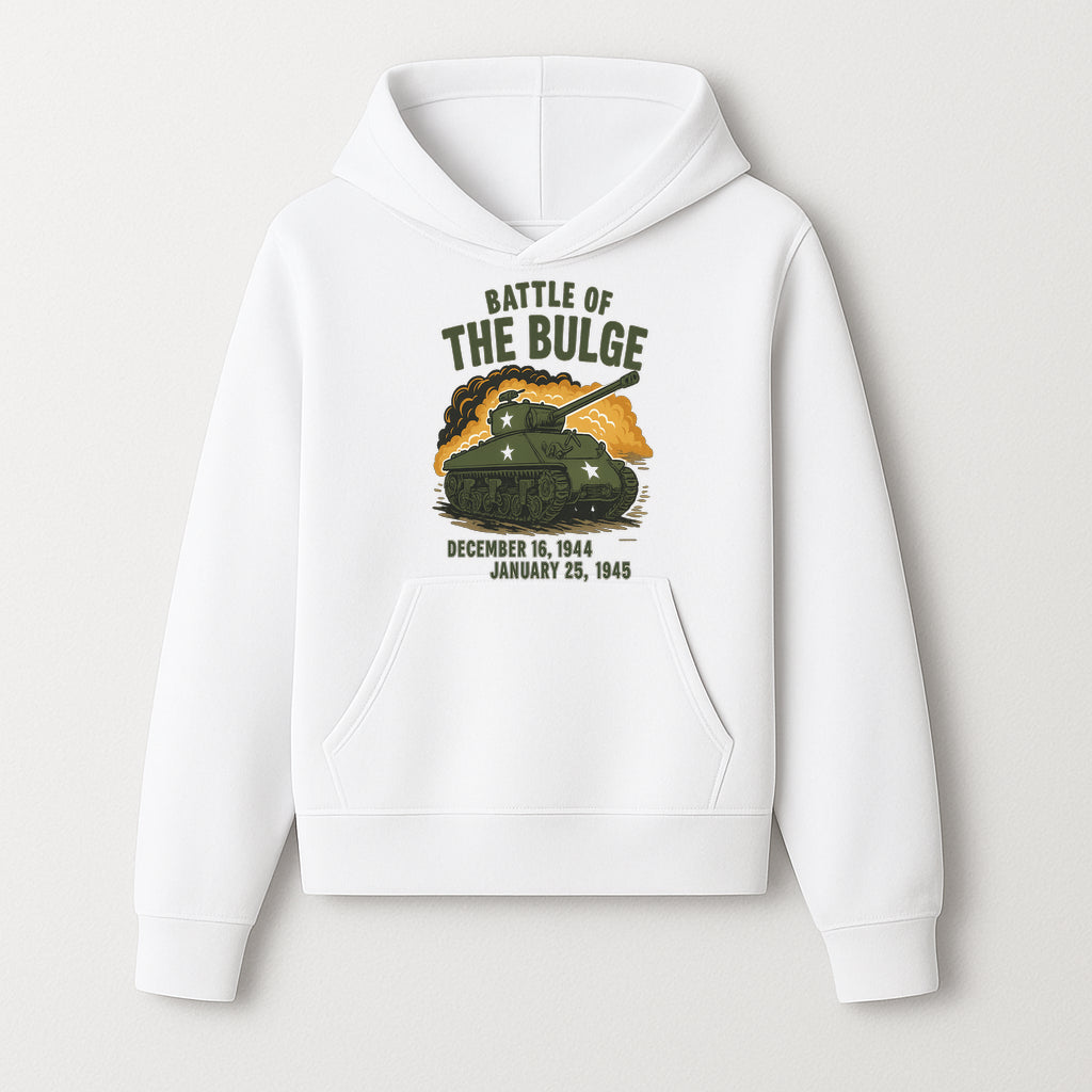 Battle of the Bulge Tank Art Print | WWII Historical Decor | December 16, 1944 - January 25, 1945 | Military Wall Art - Hoodie 1758008576746.jpg