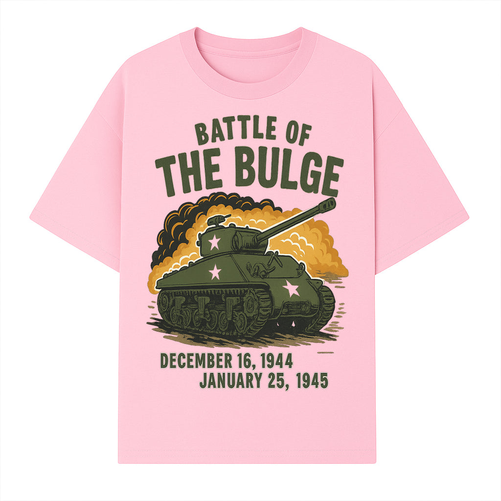 Battle of the Bulge Tank Art Print | WWII Historical Decor | December 16, 1944 - January 25, 1945 | Military Wall Art - T-shirt 1758008579023.jpg
