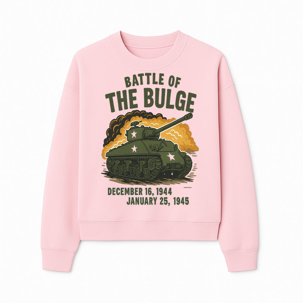 Battle of the Bulge Tank Art Print | WWII Historical Decor | December 16, 1944 - January 25, 1945 | Military Wall Art - Sweatshirt 1758008581931.jpg