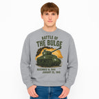Battle of the Bulge Tank Art Print | WWII Historical Decor | December 16, 1944 - January 25, 1945 | Military Wall Art - Sweatshirt 1758008583734.jpg