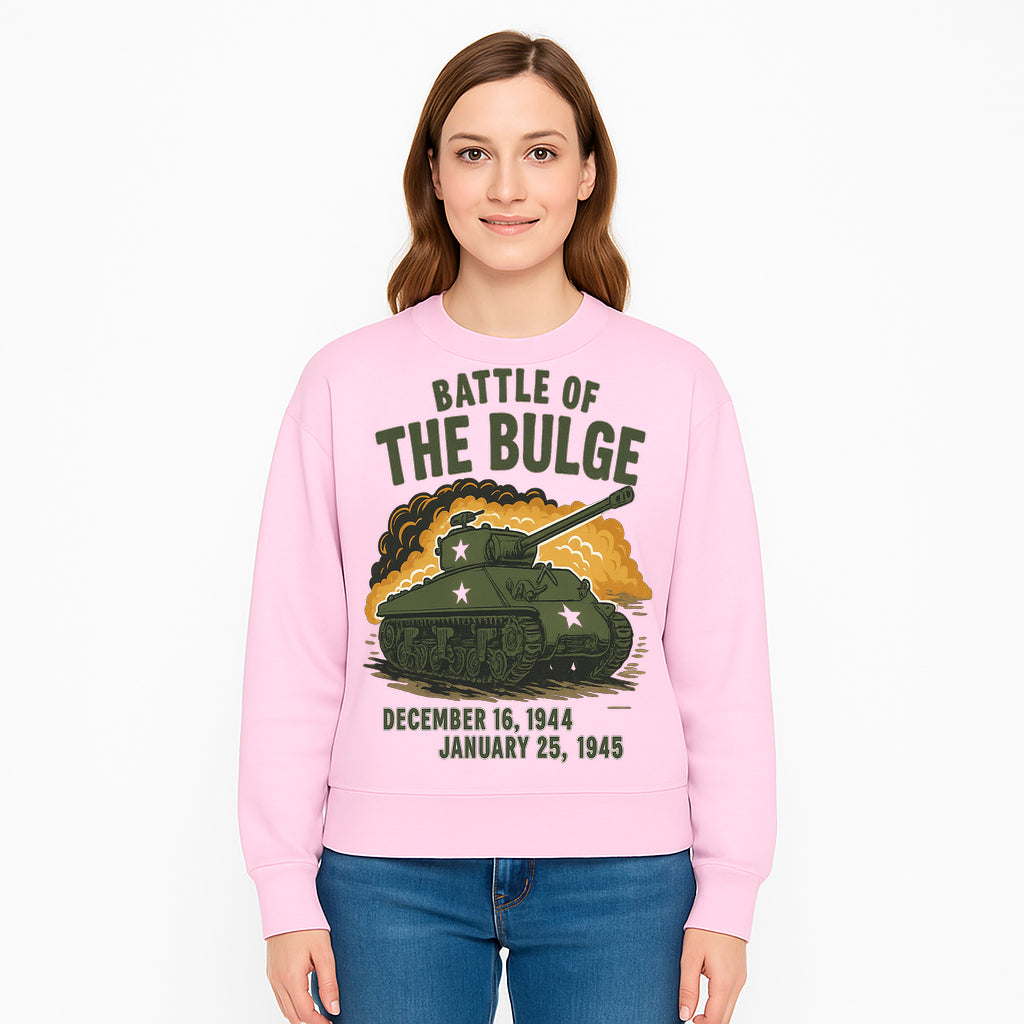 Battle of the Bulge Tank Art Print | WWII Historical Decor | December 16, 1944 - January 25, 1945 | Military Wall Art - Sweatshirt 1758008583866.jpg