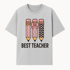 Best Teacher Pencil Design Tee - Cute Teacher Gift, Education Apparel, School Appreciation, Creative Classroom Style - T-shirt 1758093358088.jpg