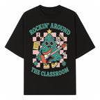 Rockin' Around the Classroom Christmas Tree Shirt | Fun Holiday T-Shirt for Teachers & Students | Music Theme Design - T-shirt 1758093360470.jpg