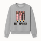Best Teacher Pencil Design Tee - Cute Teacher Gift, Education Apparel, School Appreciation, Creative Classroom Style - Sweatshirt 1758093361506.jpg