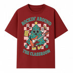 Rockin' Around the Classroom Christmas Tree Shirt | Fun Holiday T-Shirt for Teachers & Students | Music Theme Design - T-shirt 1758093361524.jpg
