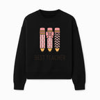 Best Teacher Pencil Design Tee - Cute Teacher Gift, Education Apparel, School Appreciation, Creative Classroom Style - Sweatshirt 1758093361661.jpg